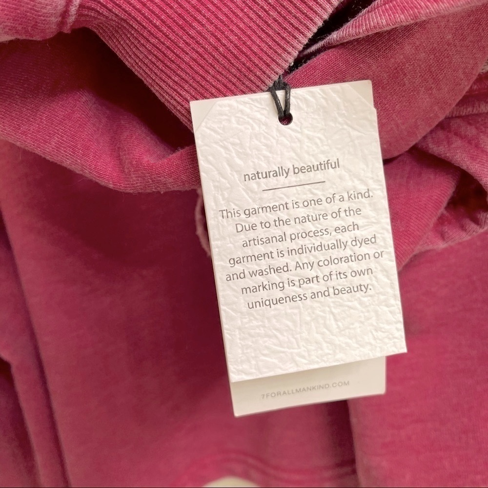 7 For All Mankind Raffle Shoulder Crop Sweatshirt - Picture 5 of 12